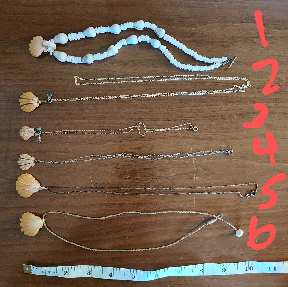 Rare Hawaiian sunrise shell necklaces